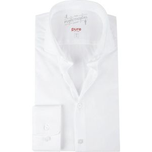 Pure - H.Tico The Functional Shirt Wit - Heren - Maat 44 - Slim-fit