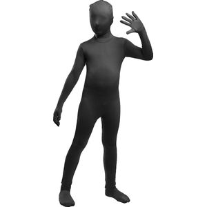FUNIDELIA Second Skin kostuum in zwart - Maat: 122-134 cm