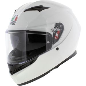 AGV K3 helm mono solid glans wit S