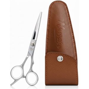ProTrue Kappersschaar met Leren Etui - Haarschaar Rechtshandig - Kapper Schaar RVS
