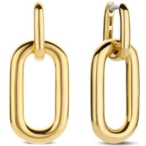 TI SENTO Dames Oorbellen - 925 zilver - Zilver geel verguld - 7846SY