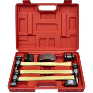 vidaXL Uitdeukstellen - Gereedschapssatz - Uitdeukset 7-delig - Autosleutels - Schadeherstel - Bodywork Repair