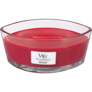 WoodWick Geurkaars Ellipse Pomegranate - 9 cm / 19 cm