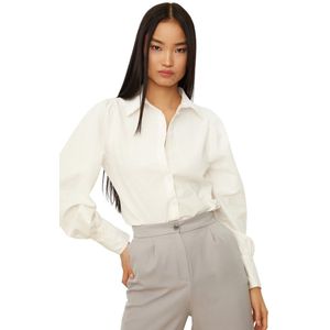 Trendyol Camelkleurig Overhemd Met Manchetdetail