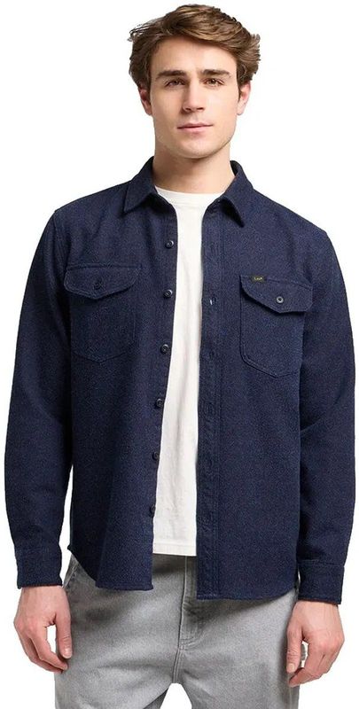 Lee 112370567 Relaxed Fit Overhemd Met Lange Mouwen Blauw L Man