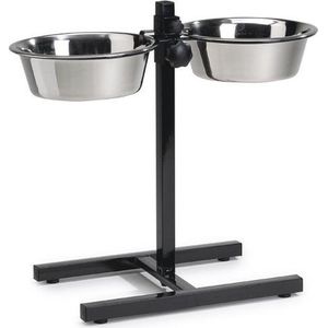 Beeztees Standaard - Dinerset Hond - Zwart - 25 cm