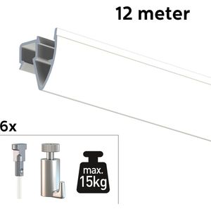 ARTITEQ 12 METER ALL-IN-ONE UP RAIL 15KG / WIT RAL9016