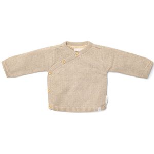 Little Dutch - Gebreid Overslag Vestje - Soft Beige Melee