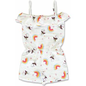Lemon Beret jumpsuit meisjes - wit - 145543 - maat 116
