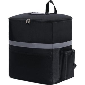35L Extra Large Hot Food Delivery Bag Thermal Insulated Backpack Takeaway Fridge Box Black - Ruiqas - Modern