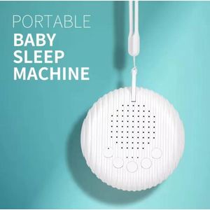 Slaaphulp Baby Apparaat / White Noise Muziekdoos / Geluidsdetectie Baby Rust / Automatisch Slaaphulpmiddel / Nachtcomfort Baby / Wit / Draagbaar