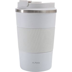 FLASKE Koffiebeker Coffee Cup - Ice - 380ml - RVS Koffiebeker to Go van 380ML