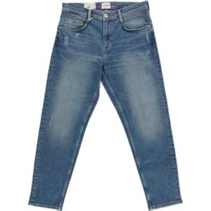 Mustang Denver Cropped blue denim Jeans Spijkerbroek maat W30/ L28