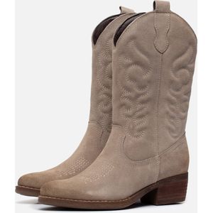 Muyters Cowboylaarzen beige Suede - Maat 35