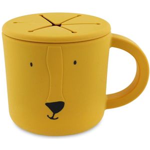 Trixie Snackbeker - Mr. Lion - Snack Cup - Kinderservies - Voor baby's vanaf 4 maanden - van Siliconen - Geschikt voor de Vaatwasser
