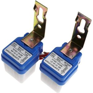 Mini schemerschakelaar 12V 10A met schemeringssensor - Set van 2
