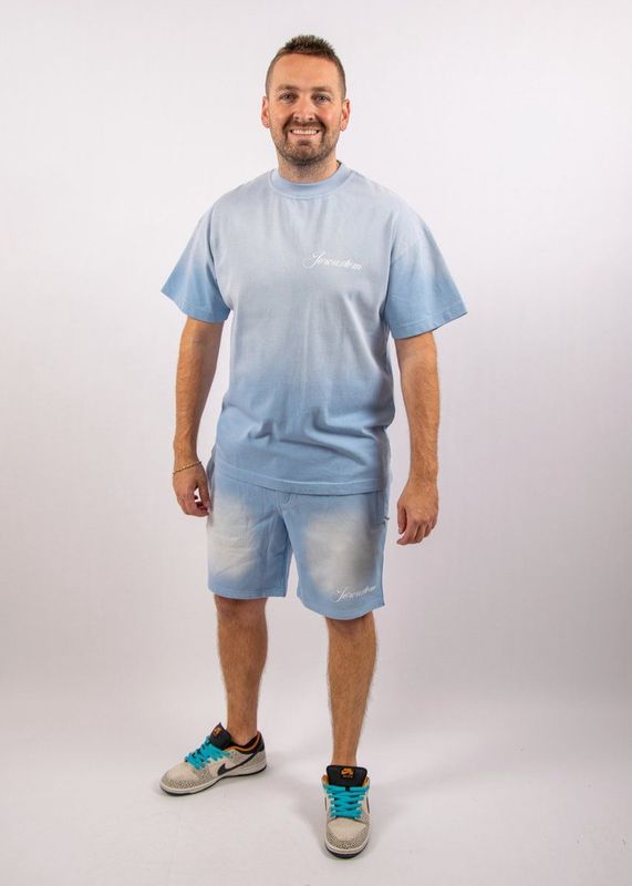 JorCustom Custom Uni Fade Loose Fit T-Shirt - Blue XS