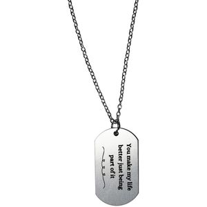 Akyol - you make my life better by just being part of it ketting - Quotes - familie vrienden - cadeau