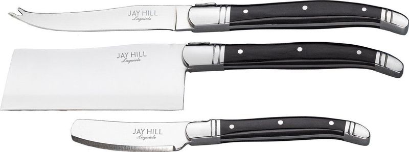 Jay Hill - Kaasmessenset Laguiole - Zwart - 3 Stuks