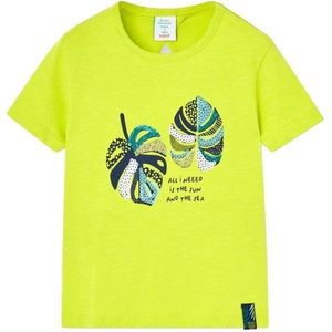 Boboli 458029 T-shirt Met Korte Mouwen Geel 4 Years Jongens,Meisjes