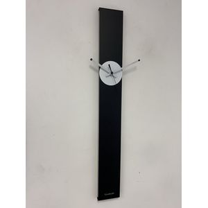 Wandklok CHANTALBRANDO SUMMIT BLACK & WHITE MODERN DESIGN = ZWART & WIT