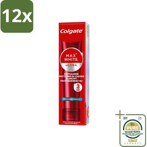 Colgate - Tandpasta - Max White - Ultra Freshness Pearls Whitening - 75 ml - Voordeelverpakking - 12 stuks - Colgate - Whitening