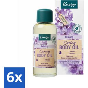 6 x Kneipp - Huidolie - Relaxing - Lavendel - Trekt snel in - 100 ml - Huidolie - Lavendel - Ontspanning - Verzorging - Natuurlijke Oliën