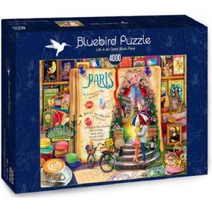 BlueBird puzzel Paris lif is an open book (4000 stukjes)