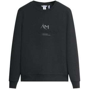 Antony Morato Trui Cotton Blend Slim Fit Crewneck Sweatshirt With Logo Mmfl01102 Fa150168 9000 Black Mannen Maat - L