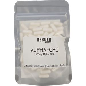 Mineralen - AlphaBulk - Alpha-GPC 300mg - Vegan - BeBulk Nutrition - 90 Capsules