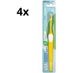 4x TePe Tandenborstel Supreme Compact Soft