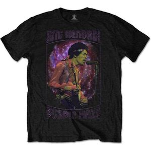 Jimi Hendrix - Purple Haze Frame Heren T-shirt - S - Zwart