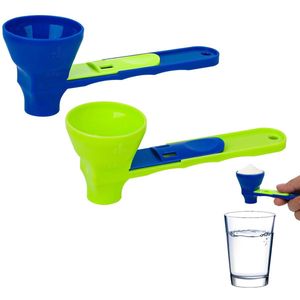 Proteïnepoeder Schuiflepels - Maatlepel Trechter - Goede Accessoires voor Het Controleren van Variabelen (Blauw, Groen)