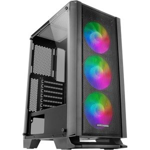ATX Gaming PC Behuizing met Gehard Glas en RGB Ventilatoren