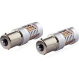 AMiO - LED CANBUS 3030 24SMD 1156 BAU15S PY21W - Amber - 12V/24V - 800 Lumen