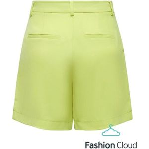 Only Laura Hw Pleat Shorts Celery Green GROEN 34