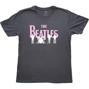 The Beatles - Band Silhouettes Heren T-shirt - L - Zwart
