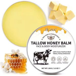 Tallow Honey Balm | Stralende Huid | 100% Natuurlijk | Alle Huidtypes |