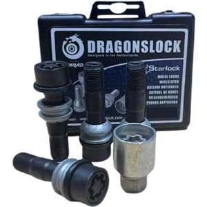 Dragonslock Velgenslot - Wielslot Set Mercedes GLS vanaf 2018 - Verzinkt - Beste Keus - Zwart