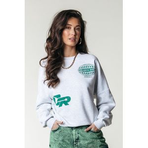 Colourful Rebel Racer Logo Dropped Shoulder Sweat - XS