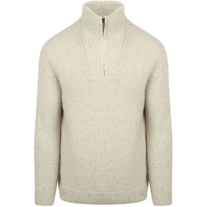 McGregor Half Zip Trui Lamswol Blend Ecru - Maat S - Heren - Pullovers