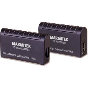 Marmitek HDMI Extender over 1 CAT5e/CAT 6 kabel - MegaView 63 - PoC (Power over Cable) - 40 m - 1080p Full HD, DVI, EDID en HDCP