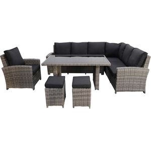 Hoek Lounge Dining set Durban | Rechts | Wicker