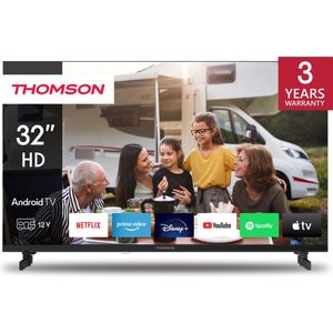 THOMSON 32HA2S13C - LED TV 32 (81 cm) - HD 1366x768 - 12V adapter - Android Smart TV - 2x HDMI 1.4