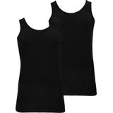 Bamboo - Hemden Heren - Onderhemd Heren - 2-pack - Zwart - XXL - Tanktop Heren - Singlet Heren - Bamboe - Apollo