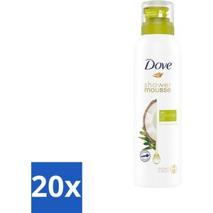 Dove - Douchemousse - Coconut Oil - Voedend en verzorgend - 200 ml - Bulkverpakking - 20 stuks