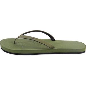 Indosole Flip Flops Essential Dames Slippers - Groen - Maat 35/36