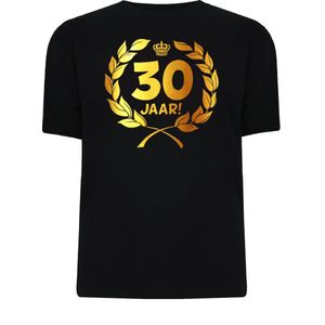 Gouden Krans T-Shirt - 30 jaar (maat xl)