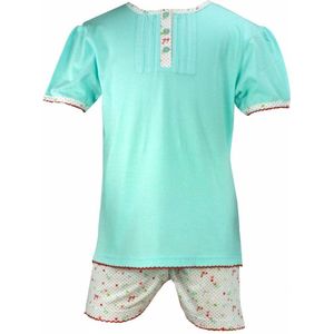 Angelfish Meisjes Shortama - 100% Katoen - Licht Blauw - Maat 128