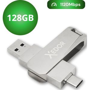 Xedor - Base - USB Stick - 128 GB - 1120 Mbps - USB C en A